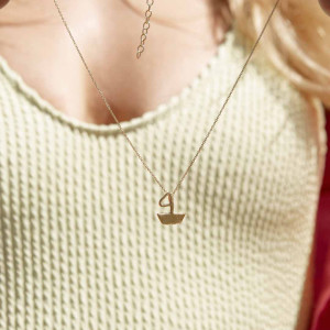Sea boat Necklace 