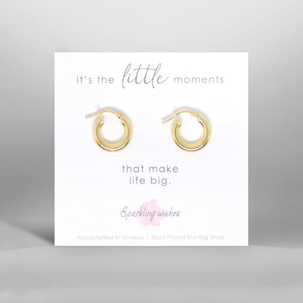 It’s The Little Moments Hoops small Earrings 