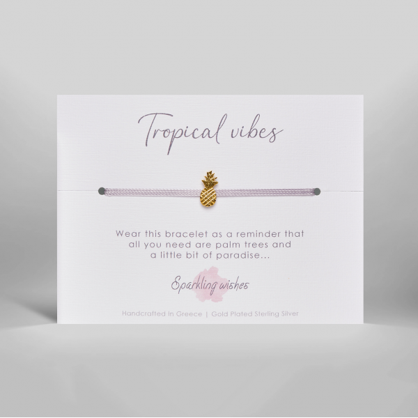 Tropical vibes pineapple Bracelet